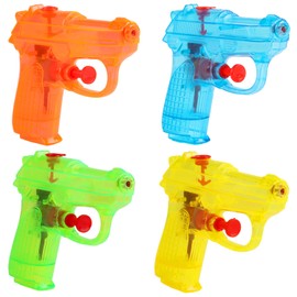 SULOLI Water Guns for Kids, 8 Pack Small Squirt Water Guns Plastic Blasters for Swimming Pool Beach Outdoor Water Fighting Toys