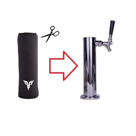 Hobby Homebrew KOMOS Kegerator Draft Tower Sleeve - 3 inch Neoprene