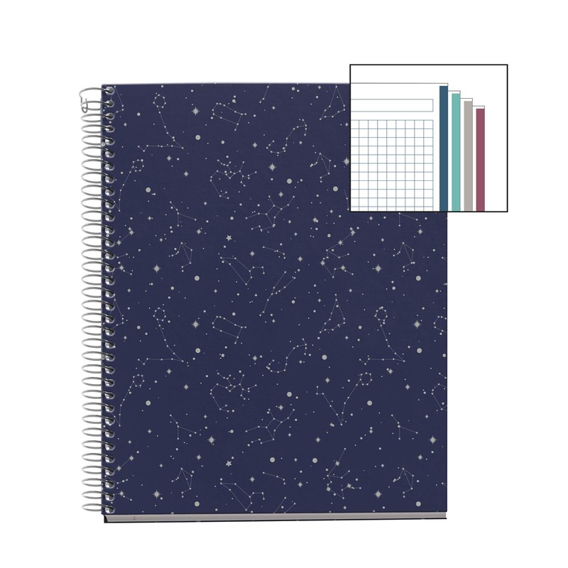 Miquelrius A5 Notebook Extra Strong Cover 4 Coloured Strips 120