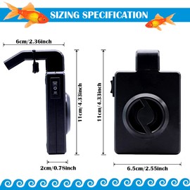 YOLUFER Mini Aquarium Cooler Aquarium Power Saving Cooling Fan Silent Cooling Fan Fish Tank Cooling Fan for Mini Fish Tank (US Plug)