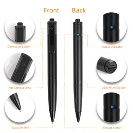 WatchfulVision 2K Body Camera 64GB HD Small Indoor Cam Portable Cam Mini Home Surveillance Camera and Picture Taking for Kids Pet Baby Security