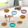 Apatal Silicone Dog Bowl Shallow Cat Food Bowls 7in Flat