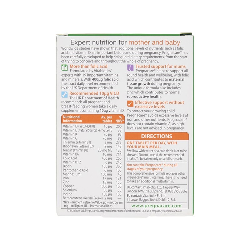 Vitabiotics Pregnacare Original