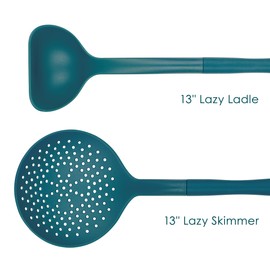 Rachael Ray Tools and Gadgets Kitchen Cooking Utensils Set, 2 Piece, Teal