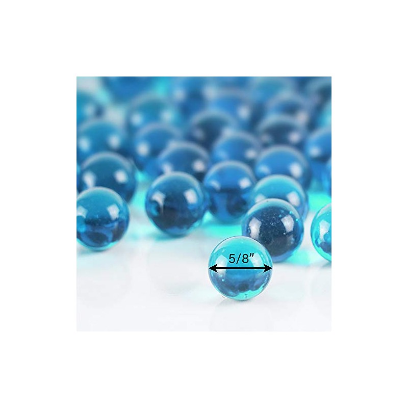 CYS EXCEL Light Blue Glass Gemstone Vase Filler (3 LBS)