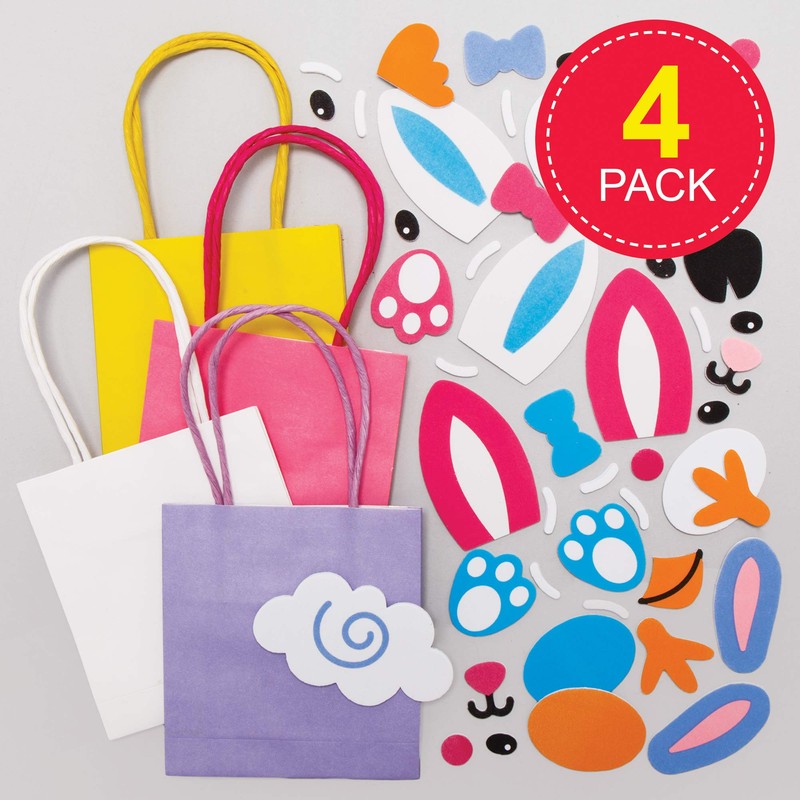 Baker Ross Easter Gift Bags, Pack of 4, Easter Crafts