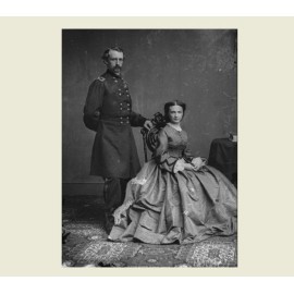 General George Custer Family Portrait PHOTO, Wife, Battle of Little Bighorn