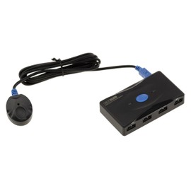 KALEA-INFORMATIQUE Switch USB3 sharing box for connecting 4 USB 3.0 peripherals to two different PCs or MACs with remote control.