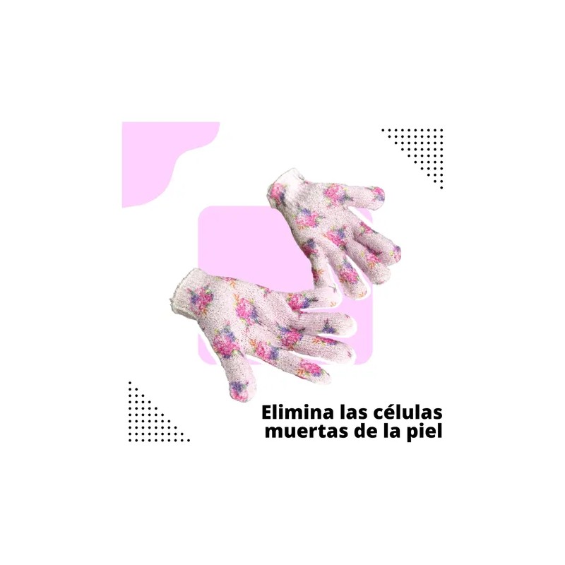 10 Par Guantes De Baño Exfoliantes Avon Flores