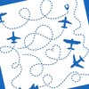 BENECREAT Reusable Plastic Stencils, Aeroplane Flight Stencils Painting Template for