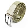 Glamexx24 Unisex Braided Belt, Elastic Fabric Stretch Belt for Men