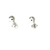 Round Blue LARIMAR Sterling Silver Gemstone Ear Stud Earrings 925-5