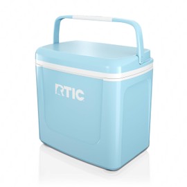 RTIC 8 QT Road Trip Personal Cooler, Small, Compact, Insulated, Portable Ice Chest Box for Food, Drink, Beverage, Beach, Camping, Picnic, Fishing, Boat, 12-Can Capacity, RTIC Ice