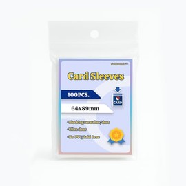 Premium Clear Card Sleeves for Collectible Cards | Ultra-Transparent Protection | Precision Fit 64x89mm | Archival-Quality Card Protectors