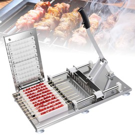 TUQI Manual Mutton Meat Skewers Doner Kebab Machine BBQ Bamboo Skewer Satay String Making Machine