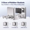 Glass Clamp－8 PCS Adjustable Glass Shelf Bracket, 1/4 " 5/16"