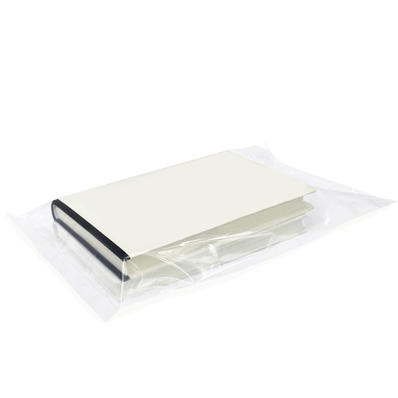 9x14 Inches Clear Plastic Bags for Packaging, 50 Pieces Flat