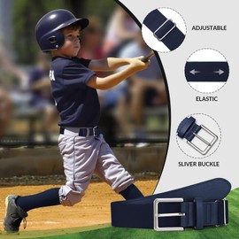 JASGOOD Baseball Socks,Belt and Baseball Combo Set for Toddler/Youth,Softball Set 2 Socks 1 Belt and Baseball for Boys Girls
