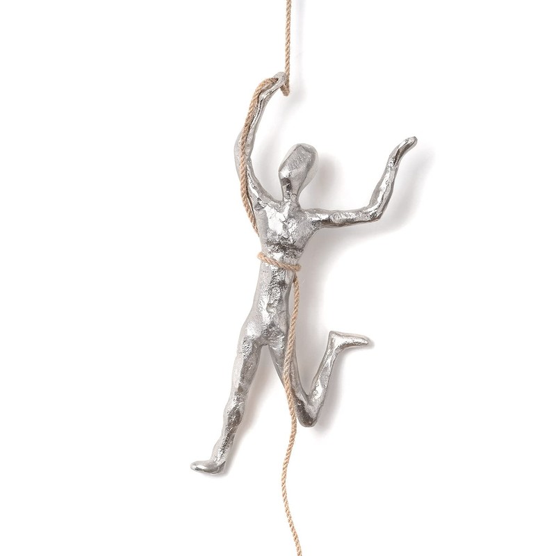 Moritz Sculpture Aluminium Figure Climber | 30 x 14 x