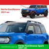Goodyear Shatterproof in-Channel Window Deflectors for Ford Bronco Sport 2021-2026,