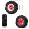 OGRC 1.2" Beadlock Wheel Tires 4mm Offset Wheel Tires for