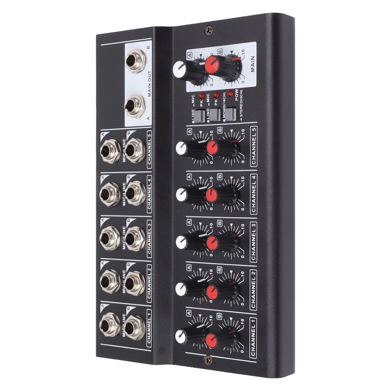 MIX5210 Sound Mixer Digital Mixer 10 Channel Compact Studio Mixer