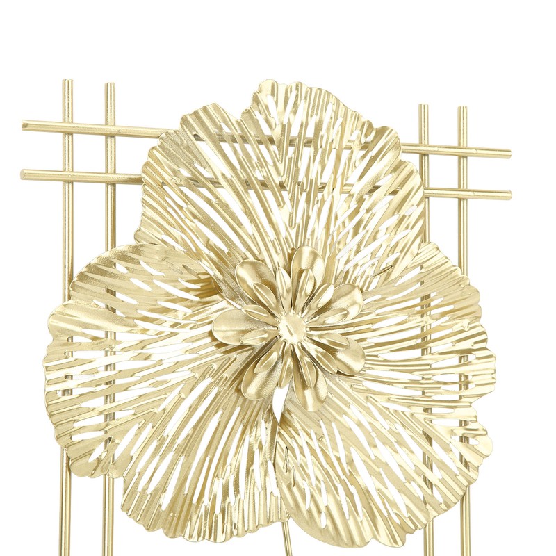 Ginkgo Leaf Wall Hanging Decor Metal Iron 3D Golden Ginkgo