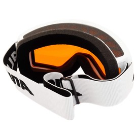Alpina Sports Narkoja DH A7264 1 11 Ski Goggles Plastic/Polycarbonate White/Orange 100% UV Protection
