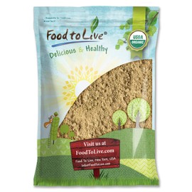 Food to Live Organic Toasted Pumpkin Seeds Protein Powder, 5 Pounds – 60% Protein, Non-GMO, Pure, Plant Based,Vegan, Kosher, Bulk, Great for Baking, Drinks and Smoothies