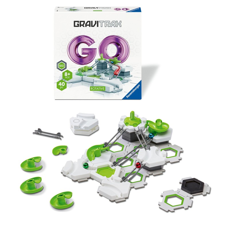 Ravensburger GraviTrax GO Rotative - Small GraviTrax Starter Set for