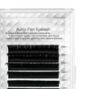 Auto Fan False Eyelashes Women Professional Salon Black Volume False