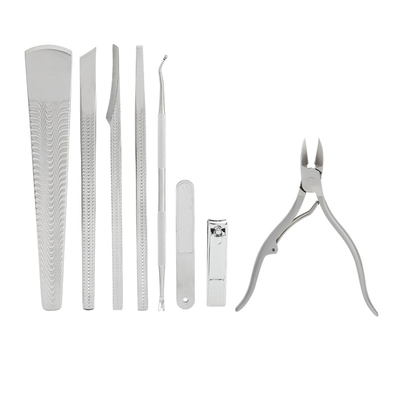 8Pcs Pedicure Knife Stainless Steel Dead Skin Remover Portable Foot