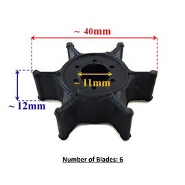 Boat Motor Impeller Pump 6E0-44352 47-96305M F4-03060000 for Yamaha Outboard F 4HP 5HP Parsun T3.6 Mariner 18-3073 Engine