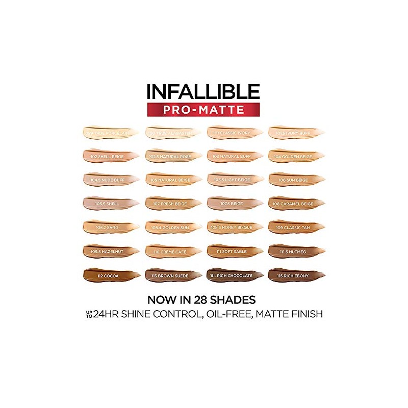 Base de maquillaje Infalible Pro Matte de L'Oreal Paris Rosa