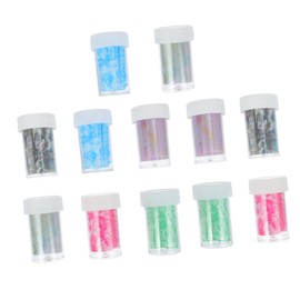 Healeved 12rolls Marble Grain Nail Art Stickers for Unique Fingernail Designs Easy to Apply Decals for Parties and Holidays Mixed Colors