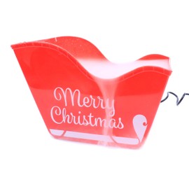 Santa's Sleigh Holiday Christmas Humidifier and Ultrasonic Fogger/Mister with 10 Watt White Light