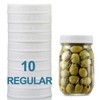 AOZITA 10 Pack REGULAR Mouth Mason Jar Lids for Ball,