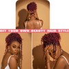 Ahrencan Curly Faux Locs Crochet Hair,14 Inch Ombre Red Goddess