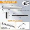 Blulu 80 Pack Invisible Cable Railing Kit, T316 Stainless Steel