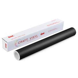 ANT Matte Black, 24" x 30’, Permanent Vinyl Roll, Adhesive Vinyl Roll, for DIY Project, Decal, Sticker, Compatible with Cricut, Cameo, Silhouette, Weather-Resistant
