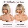EMMOR 100% Human Hair Wig for Women - 10 Inch
