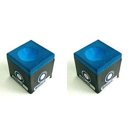 2 Cubes/PIECES of BLUE Home, Pub, Club Pool Tables CUE TIPS CHALKS