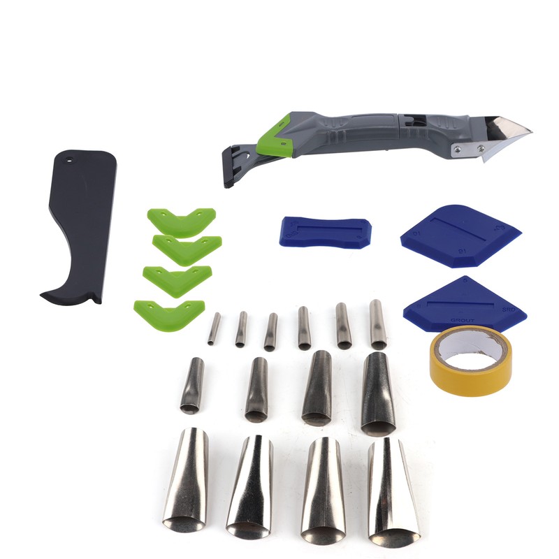 24Pcs Silicone Caulking Tools Caulk Nozzle Applicator Kit Reusable Sealant