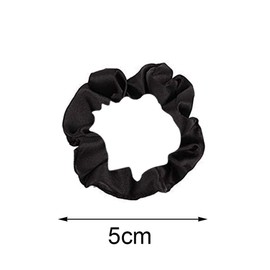 12Pcs Thin Floral Hair Ties, Soft Hair Scrunchies Elastic Hair Bands Floral Solid Ropes Ponytail Holder Stocking Stuffers for Women Girls