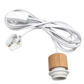 Plug in Pendant Light Cord Kit Plug in Ceiling Lighting Fitting 5M Cable Hanging Light with Plug Suspended Pendant Light with E27 Lamp Holder Industrial Hanging Light with On/Off Switch for Porch