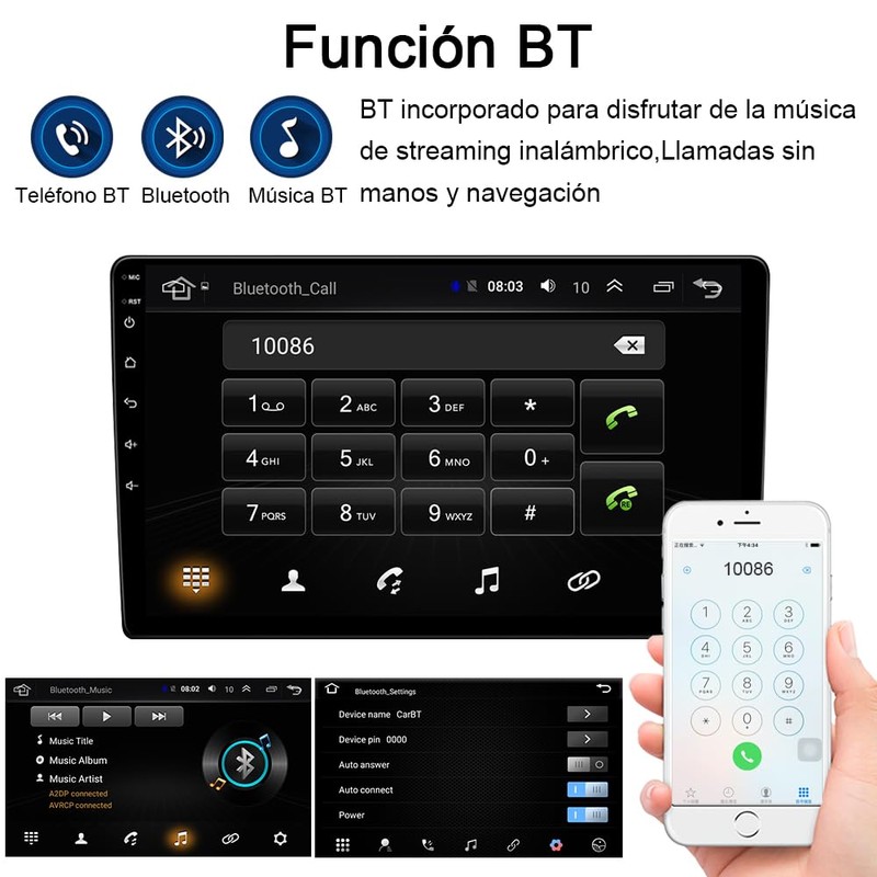 for Toyota Matrix Radio 2009-2014 Android 13 Car Stereo 9"