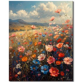 TUMOVO DIY Paint by Number for Adults, Paint by Numbers Paint Kits for Adults Gentle Breeze Blowing Field Painting Paintwork with Paintbrushes Color by Numbers Art Crafts 16"x20"(Frameless)