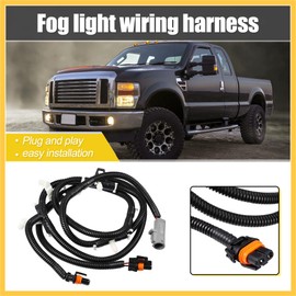 REPAIROCK 5C3Z15A211BA Fog Lamp Driving Light Wiring Harness Fit for Ford F250 F350 Super Duty 2005-2007 Wire Connector Auto Replacement Parts