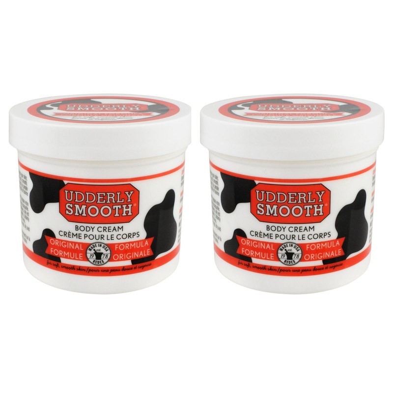 Udderly Smooth Udder Cream, Skin Moisturizer, 12 Ounce Jar (Pack