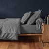 douceur d'intérieur, Fitted Sheet 160 x 200 cm Charcoal Grey